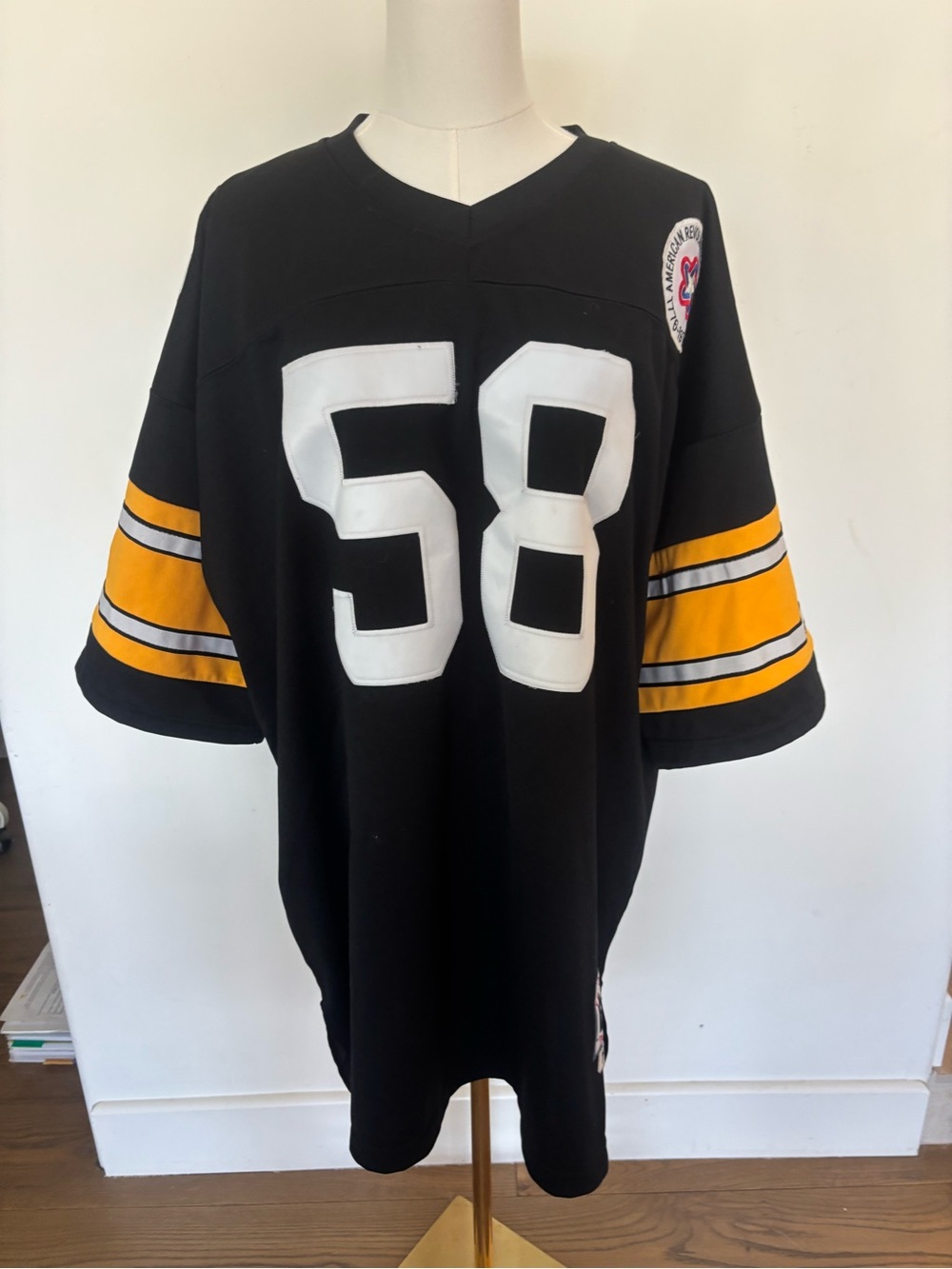 Mitchell & Ness “Throwbacks Authentics” 1975 Pittsburgh Steelers #58 Jack Lamber